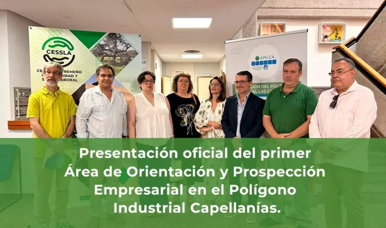 Presentación oficial del primer Área de Orientación y Prospección Empresarial en el Polígono Industrial Capellanías.