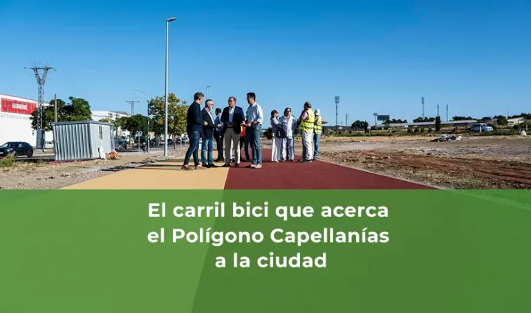 Un carril bici que acerca el Polígono Capellanías a la ciudad
